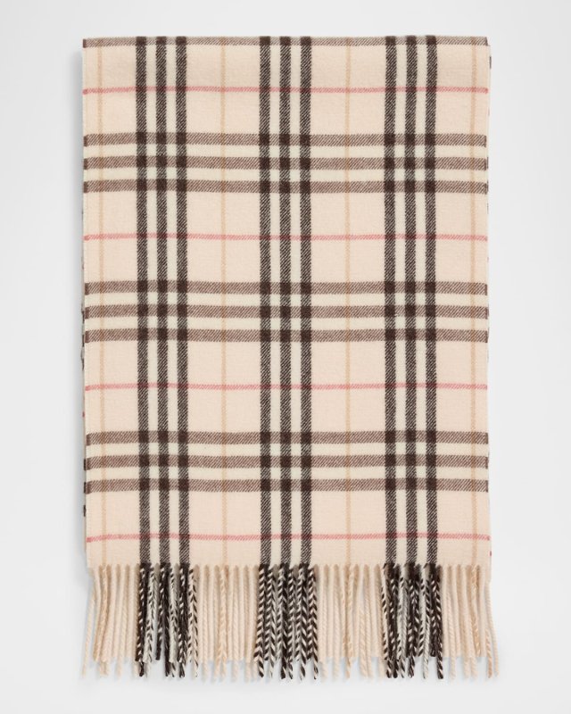 Lola Check-Print Cashmere Scarf